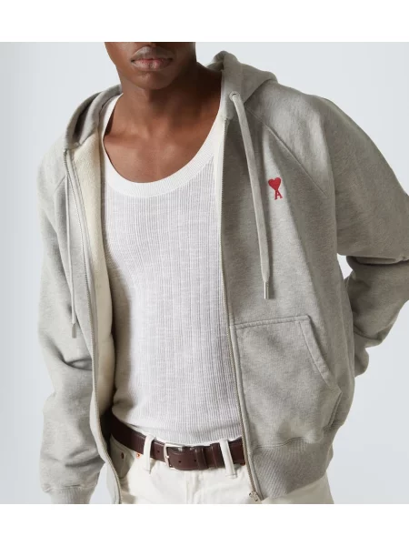 Hoodie Ami Paris από ζέρσεϋ γκρι