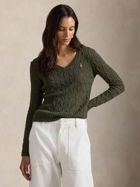 Polo Ralph Lauren pulover pentru femei din verde