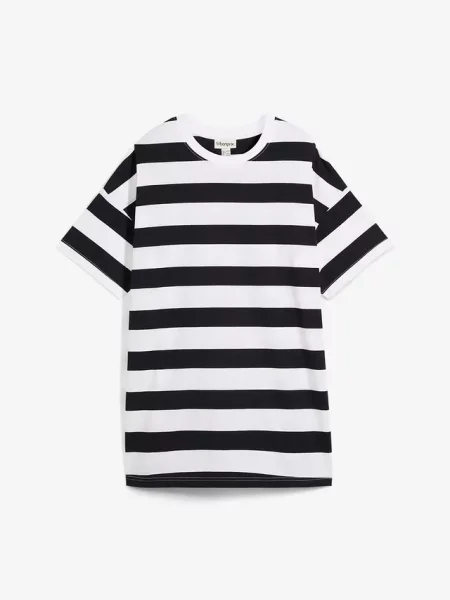 T-shirt oversize z czystej bawełny organicznej czarna