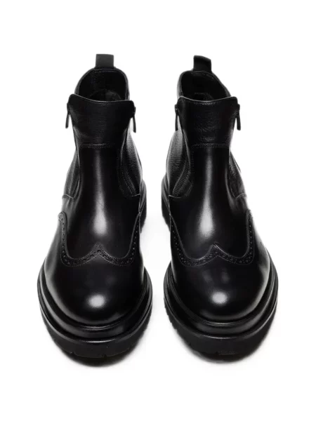 Brogue poltopánky Poche Paris čierna
