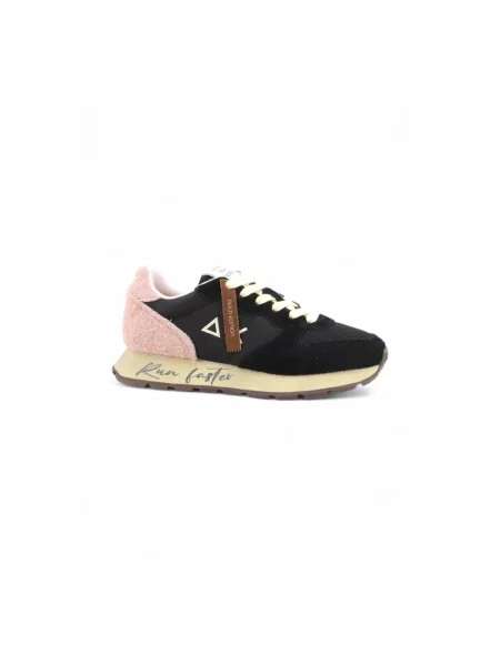 Sneakersy Sun68 casual skórzane czarne