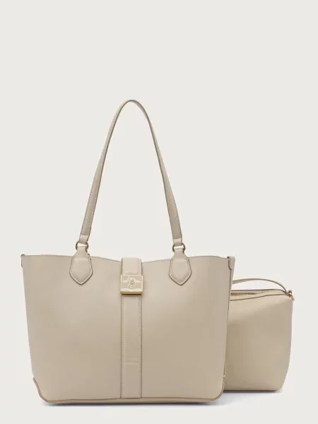 U.S. Polo Assn. kabelka typu shopper dámska z imitácie kože MARGARET béžová