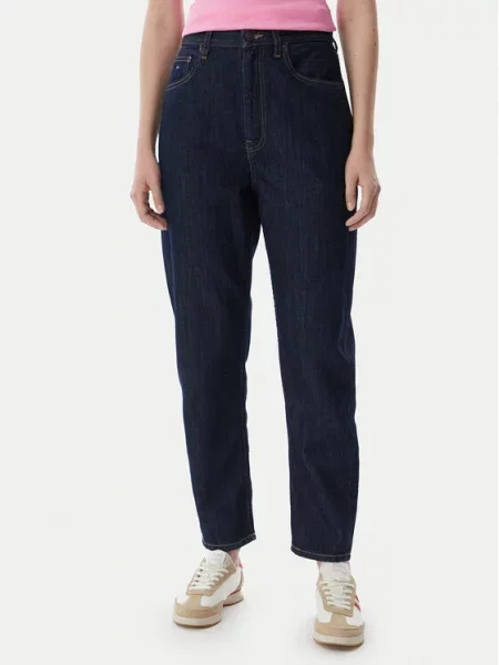 Tommy Jeans Τζιν Σκούρο Mom Fit μπλε