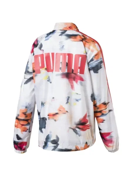 Geacă Puma cu model floral alb