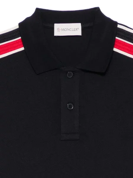 Koszulka polo dziecięca Moncler Enfant niebieska