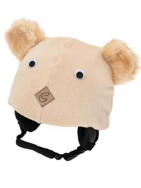 Czapka / nakładka na kask narciarski MIŚ beżowa
