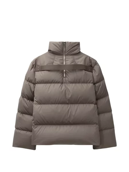Matlasat geacă cu puf Moncler gri