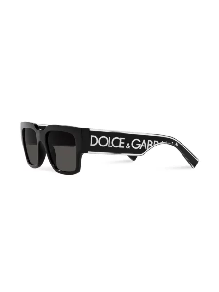 Raštuotos saulės akiniai Dolce & Gabbana Eyewear juoda