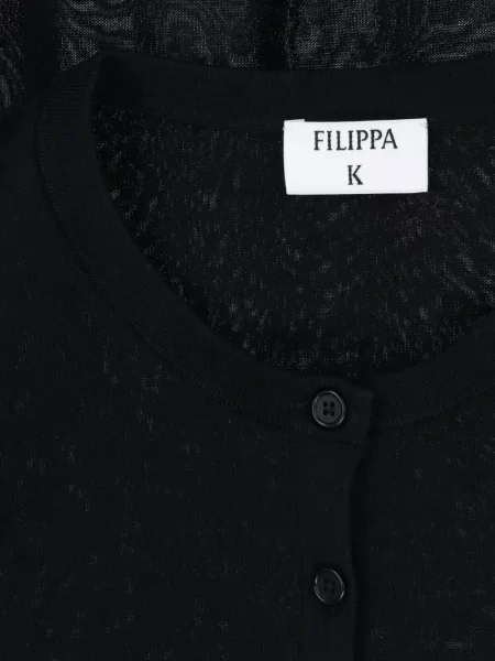 Πλεκτή μακρύς μπλούζα Filippa K μαύρο