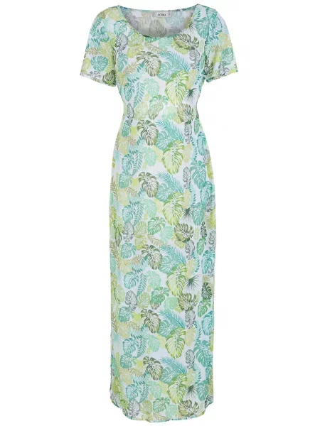 Rochie midi Amir Slama cu imagine până la genunchi de costum verde