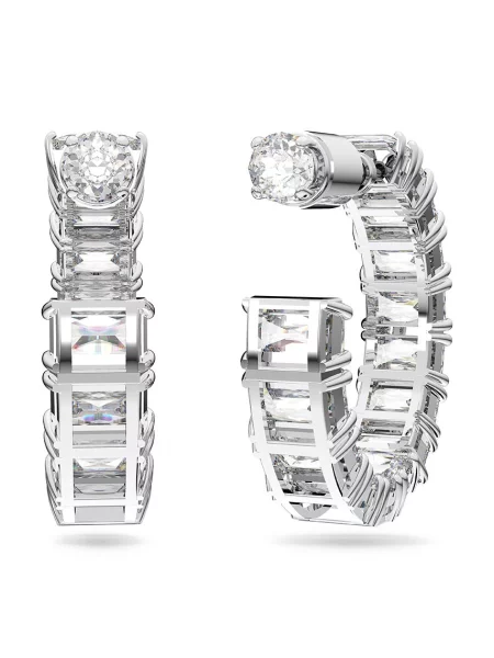Swarovski Náušnice strieborná / priehľadná