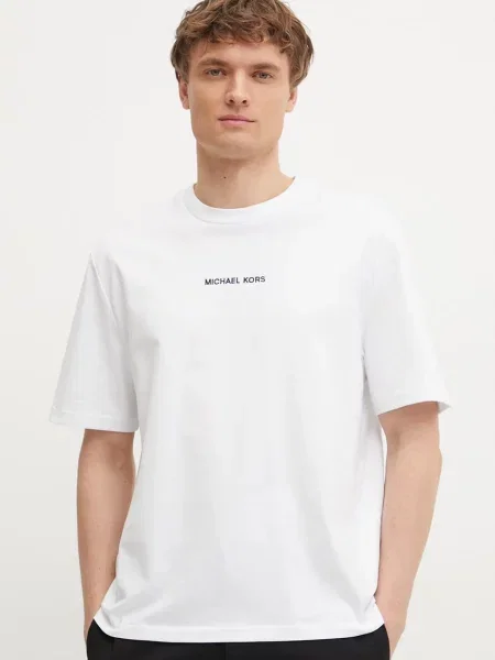 Michael Kors tricou din barbati cu imprimeu alb