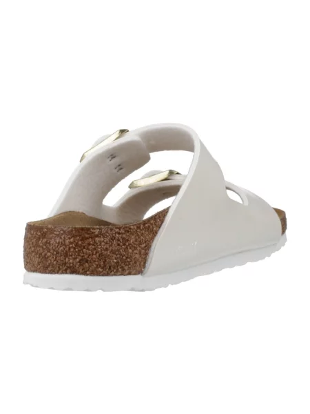 Pantofle Birkenstock s perlami bílé