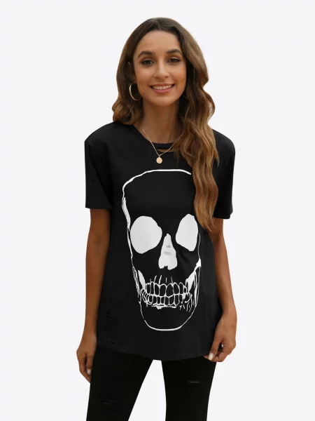 Imily Bela Tricou negru alb