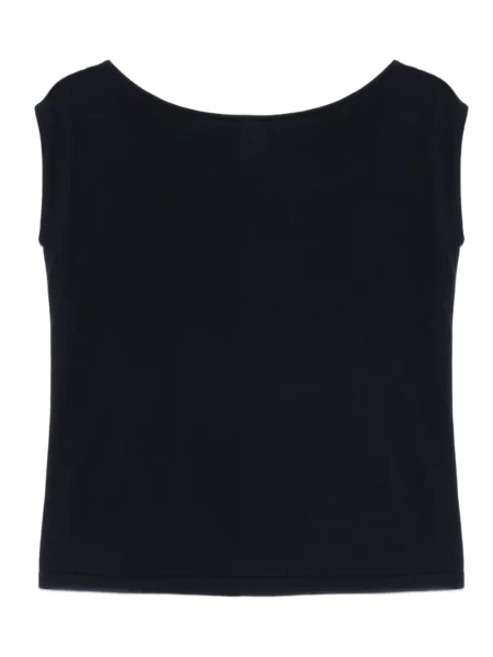 Top Chanel Pre-owned modrý
