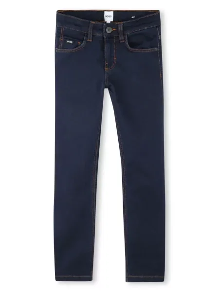 Jeansy straight leg dziecięce Bosswear niebieskie