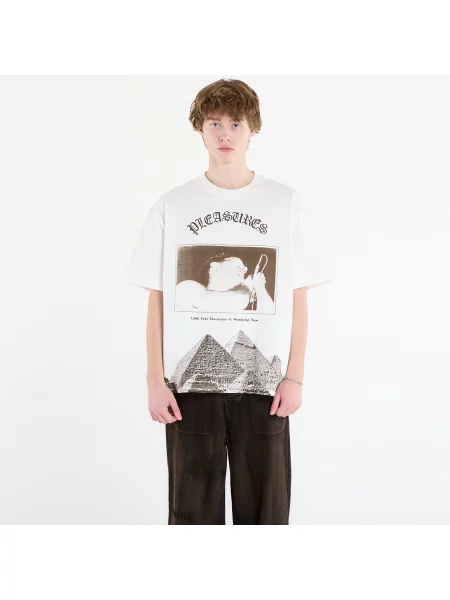 Zateplené tričko Pleasures bílé