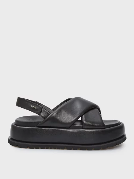 Шкіряні босоніжки Prpy чорні