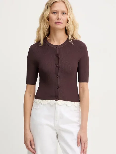 Marella kardigan z FARNETO brązowy