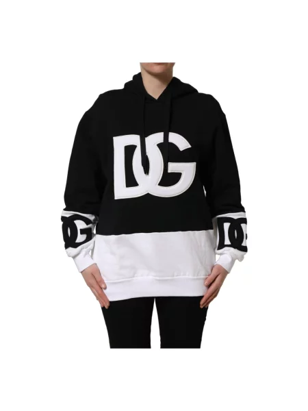 Bluza z kapturem Dolce And Gabbana z kapturem czarna