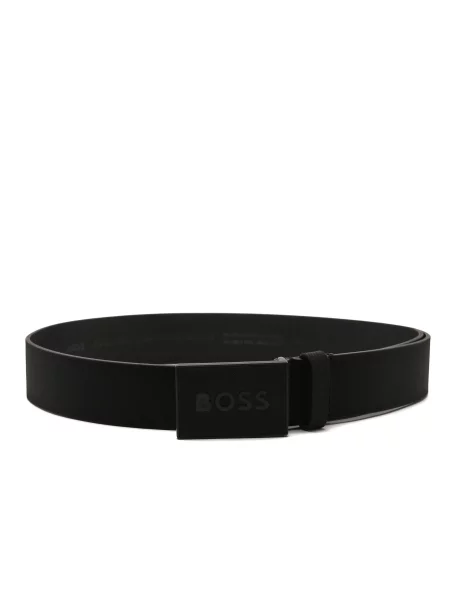 BOSS BLACK De piele curea negru