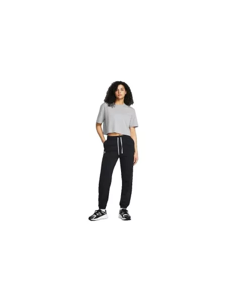 Pantaloni de jogging Under Armour alergare din material terry negru