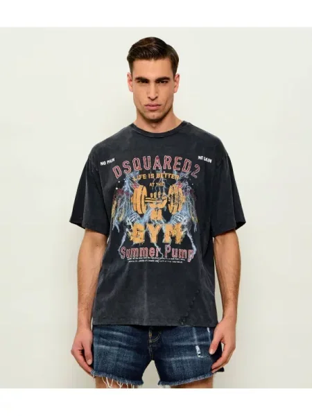 Tricou | Relaxed fit gri