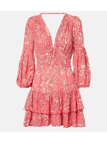 Rochie Poupette St Barth cu imagine roz