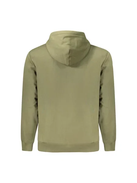Bluza z kapturem Napapijri z logo zielona