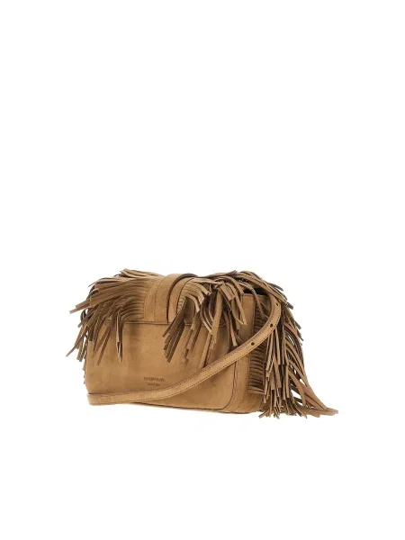 Torebka Emporio Armani zamszowa brązowa