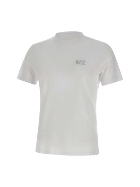 T-shirt z nadrukiem z logo Ea7 Emporio Armani biała