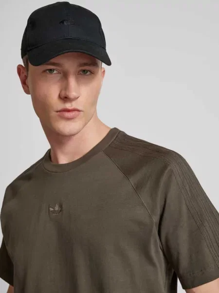 T-shirt z wyhaftowanym logo Adidas Originals