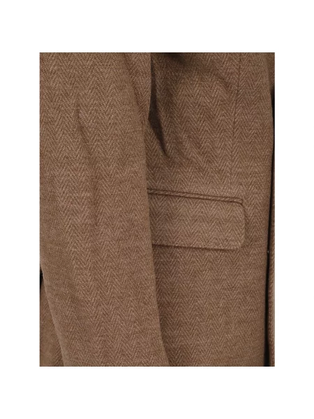 Marynarka Polo Ralph Lauren wełniana dwurzędowa brązowa