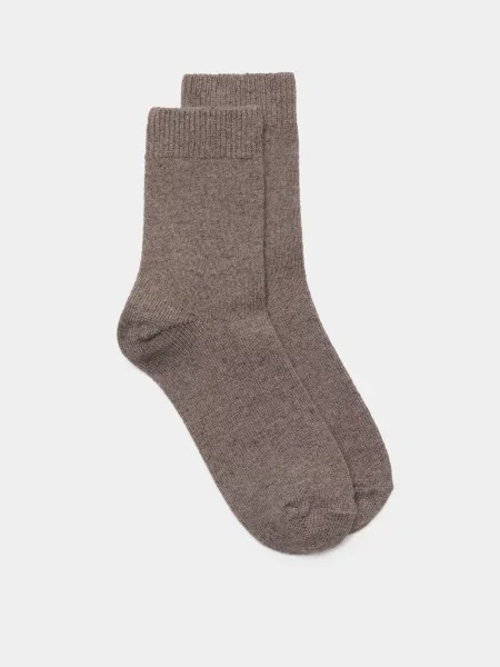 MANGO Шкарпетки Світло-коричневий Віскоза/поліамід коричневі