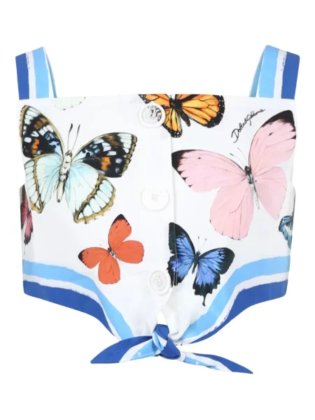 Top dziecięcy Dolce And Gabbana biały