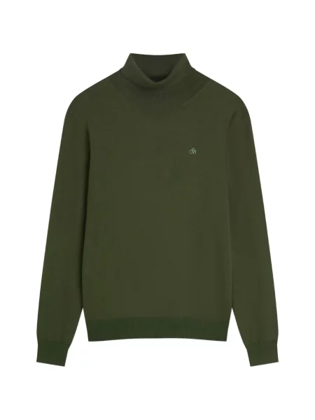 Pulover Scotch & Soda cu broderie verde