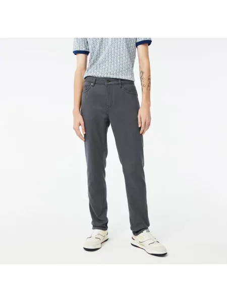 Lacoste Spodnie Slim Fit czarne