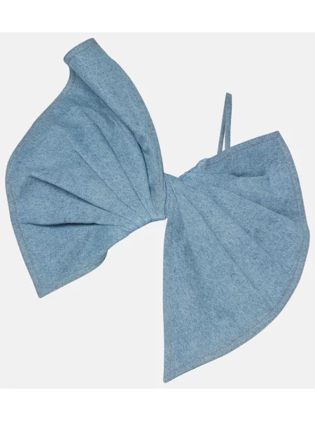 Top Nina Ricci z kokardką niebieski