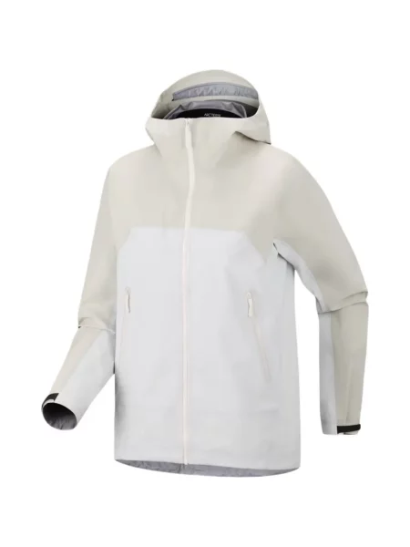 Geacă Arc'teryx cu glugă alb