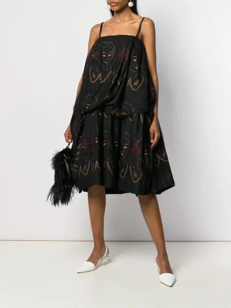 Rochie Simone Rocha cu imagine negru