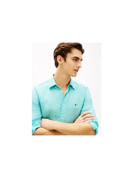 Tommy Hilfiger Cămașă Albastru verde