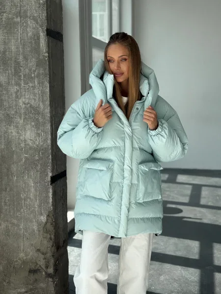 Зимова куртка Milirud нейлон/поліестер блакитний