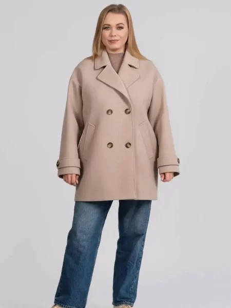 Пальто UVENTUM кашемір бежевий