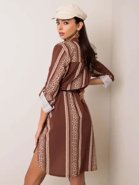 Rochie Fashionhunters de costum maro