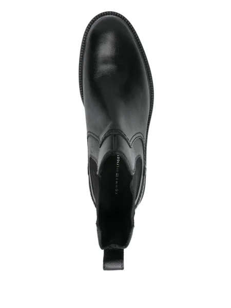 Botine Tommy Hilfiger din piele negru