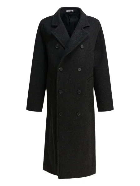 Palton Auralee de lână gri