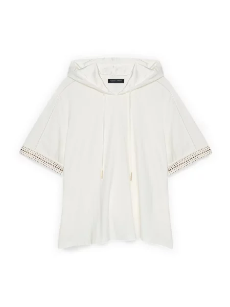 Bluza z kapturem Fiorella Rubino z kapturem biała