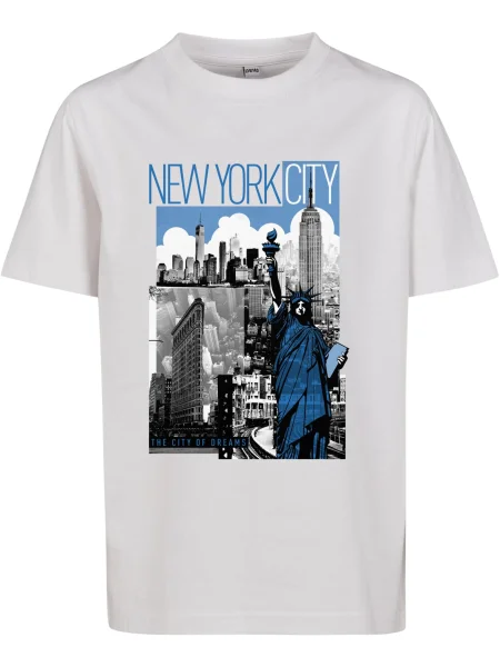 Tricou copii Mister Tee alb