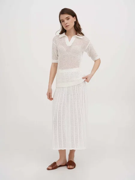 Поло Essme молочний бавовна/акрил