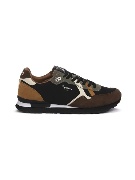 Pepe Jeans Sneakersy Brit Prints M hnedá